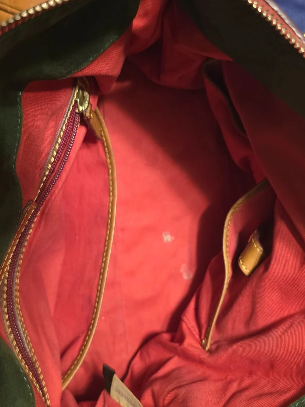 Dooney & Bourke Natural Tan Florentine Satchel with Gold Hardware